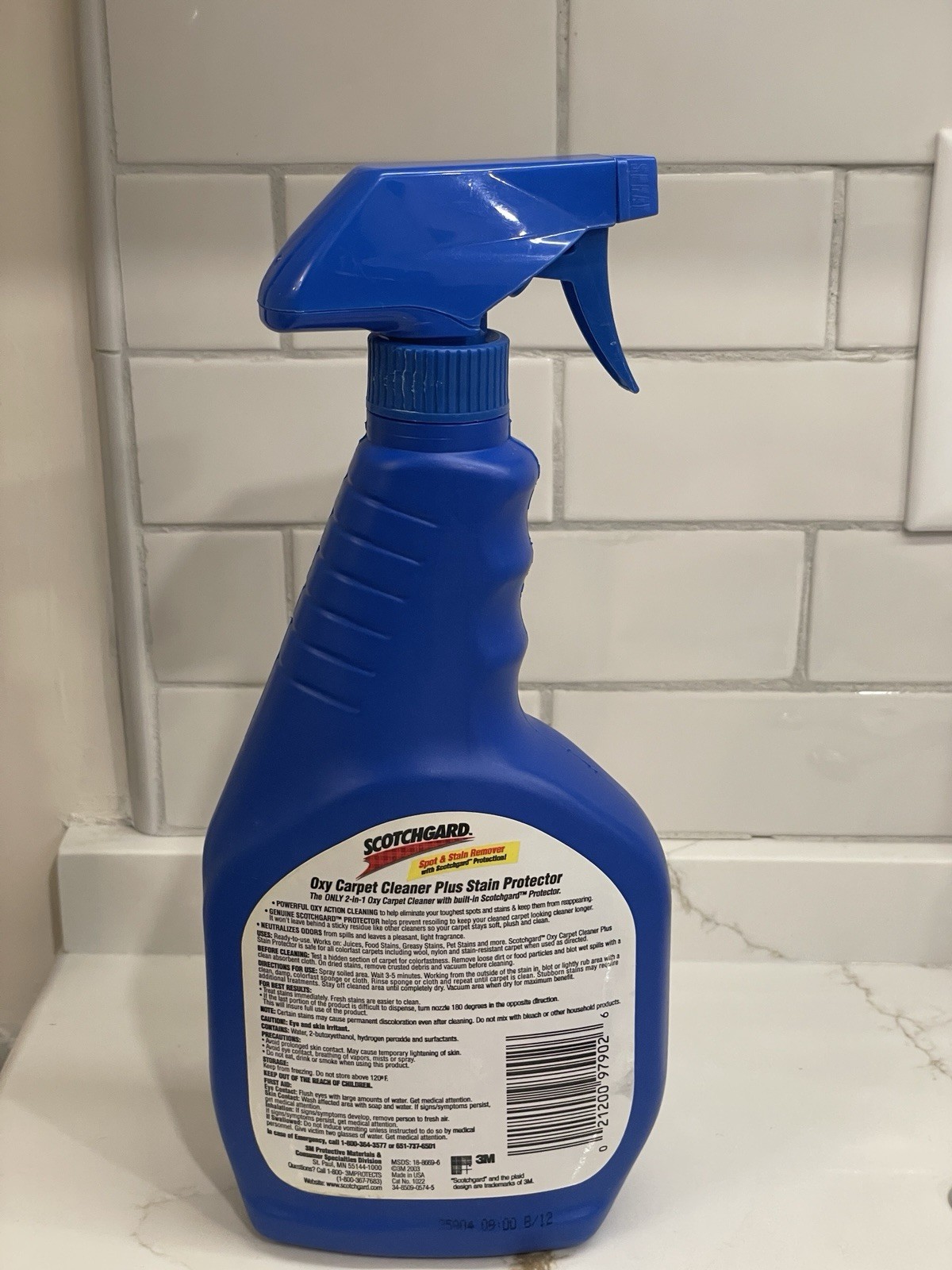 Scotchgard 3M Oxy Carpet Cleaner Spray Stain Protector Spot 22 oz 75% Full