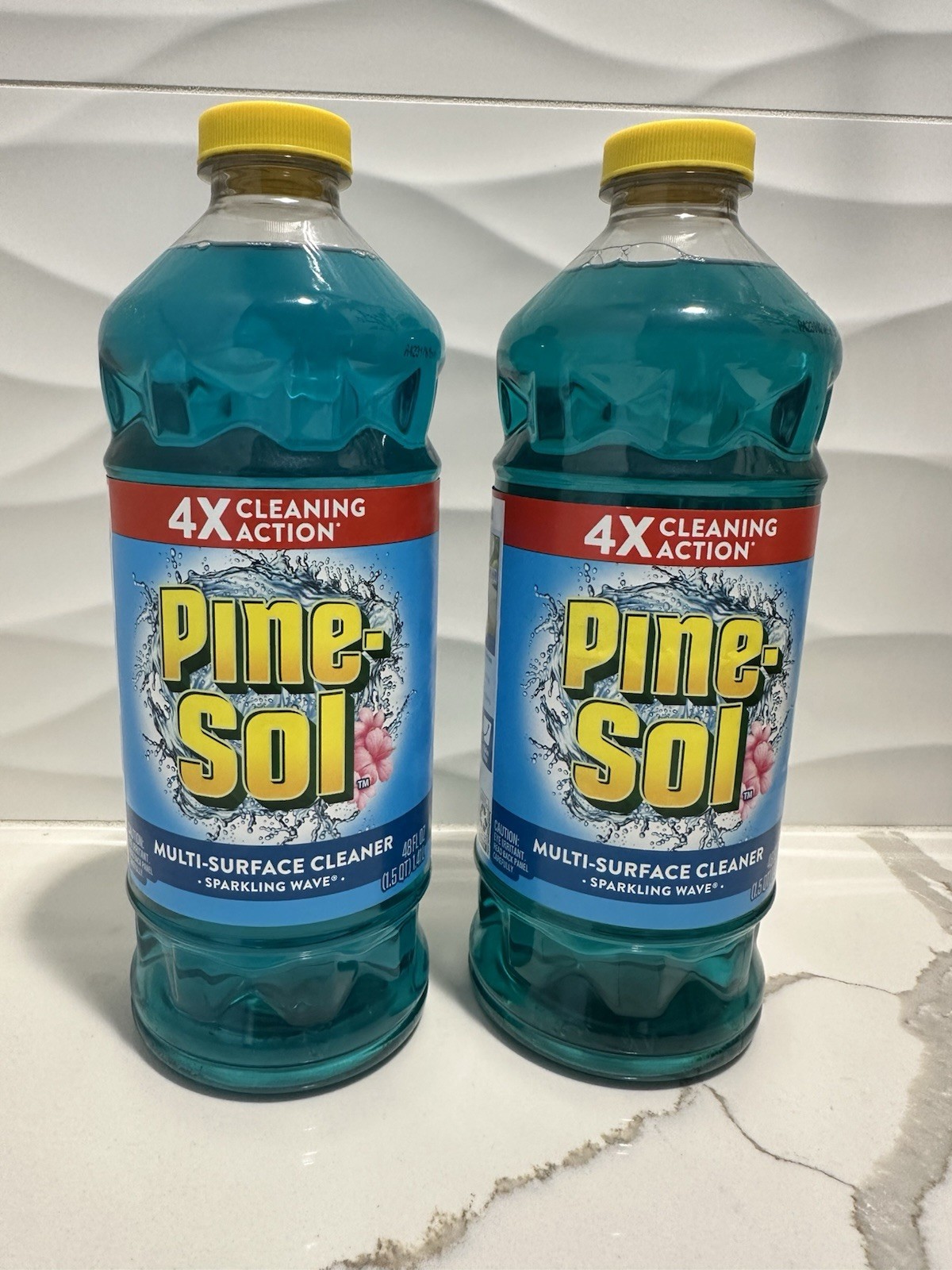 Pine-Sol Sparkling Wave 4 X Multi-Surface Cleaner Blue 48oz Discontinued Qty 2