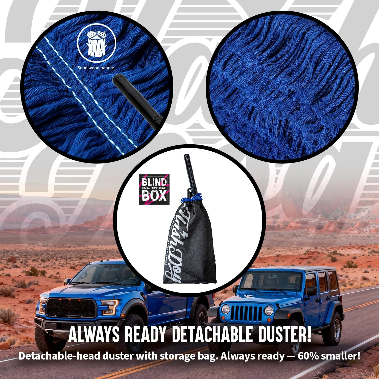 Car Duster Exterior Scratch Free, Waterless Cleaning Brush for Car Truck RV Boat