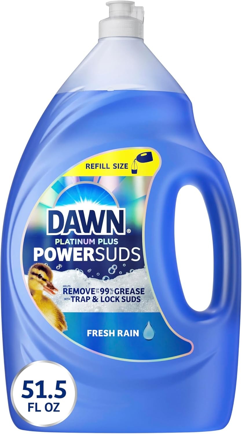 Liquid Dish Soap Fresh Rain Scent 51.5 oz. Refill