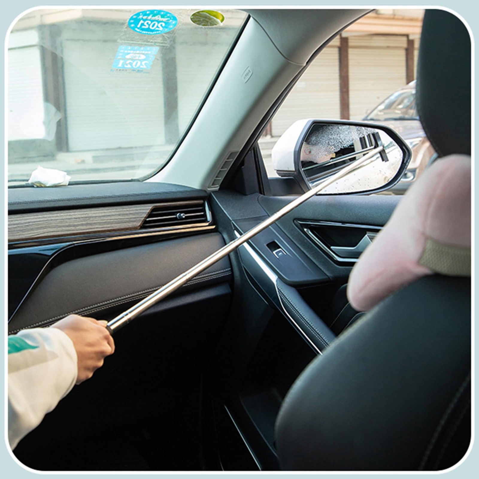 3 PCS Side Mirror Squeegee Car Mirror Squeegee Retractable Car Rearview Mirror