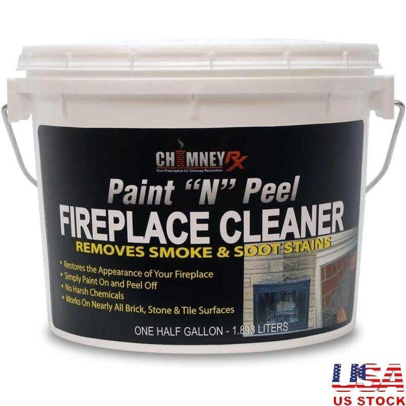 Non-toxic Soot Remover Fireplace Cleaner No Scrubbing Easy Application 0.5 Gal