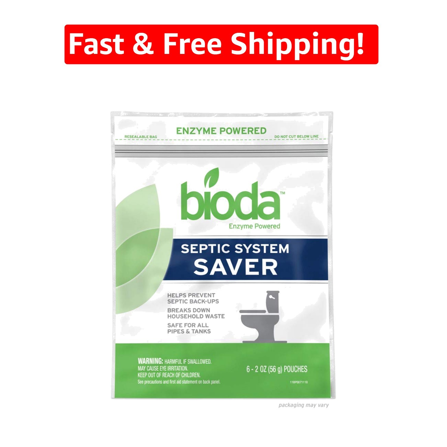 Septic System Maintenance: 6-Pack Dissolvable Pouches for Safe Waste Breakdown