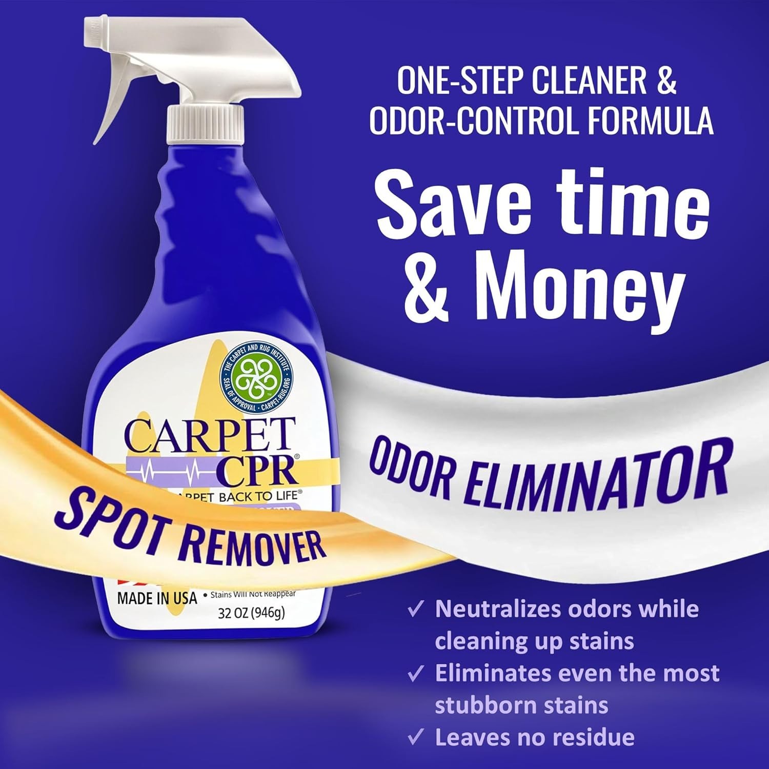 Cruelty-Free Heavy Duty 2-in-1 Carpet Cleaner Spray – Ideal for Pet Accidents