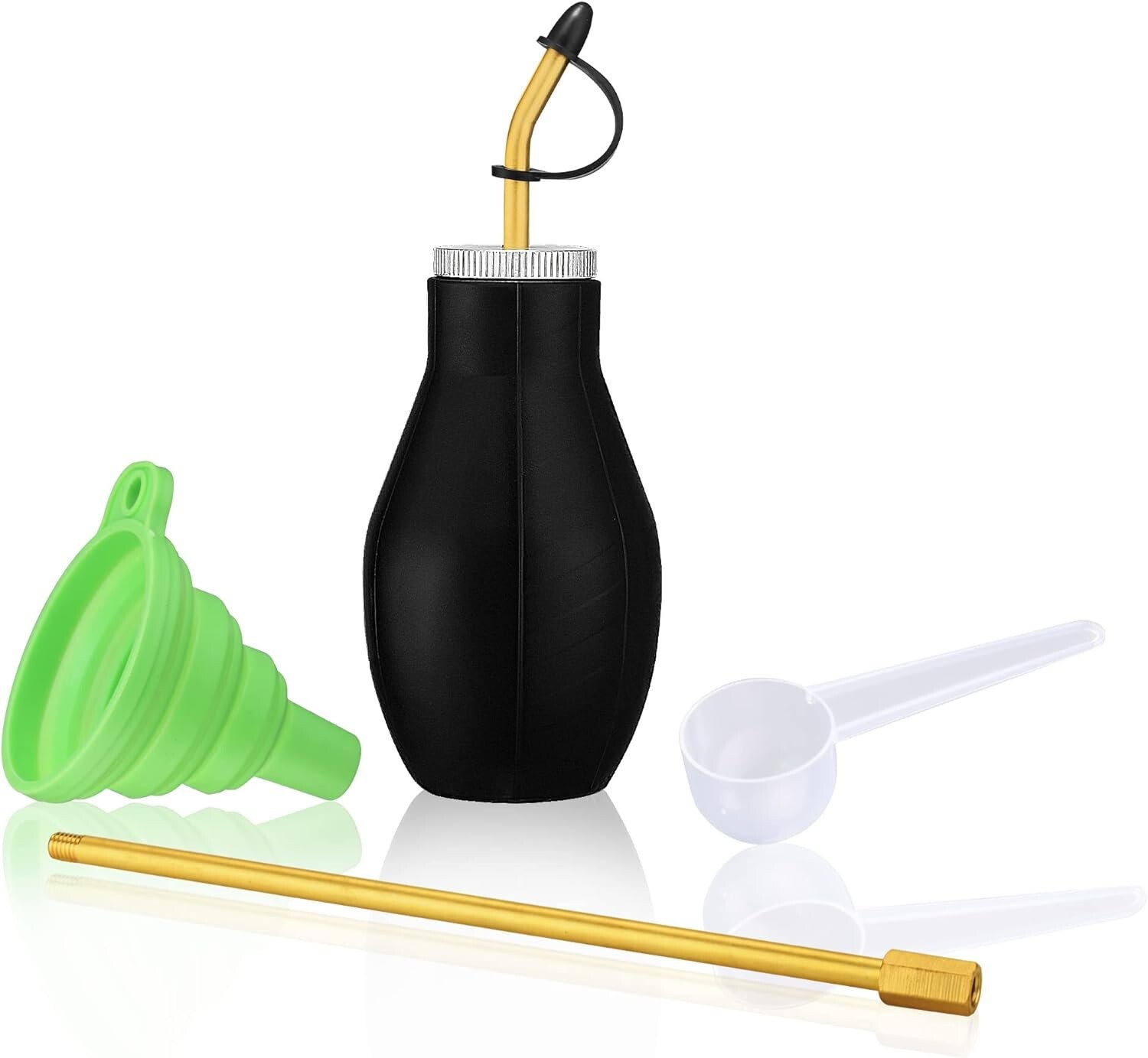 Dispensador aplicador extensible montaje no tóxico granja de jardín color negro