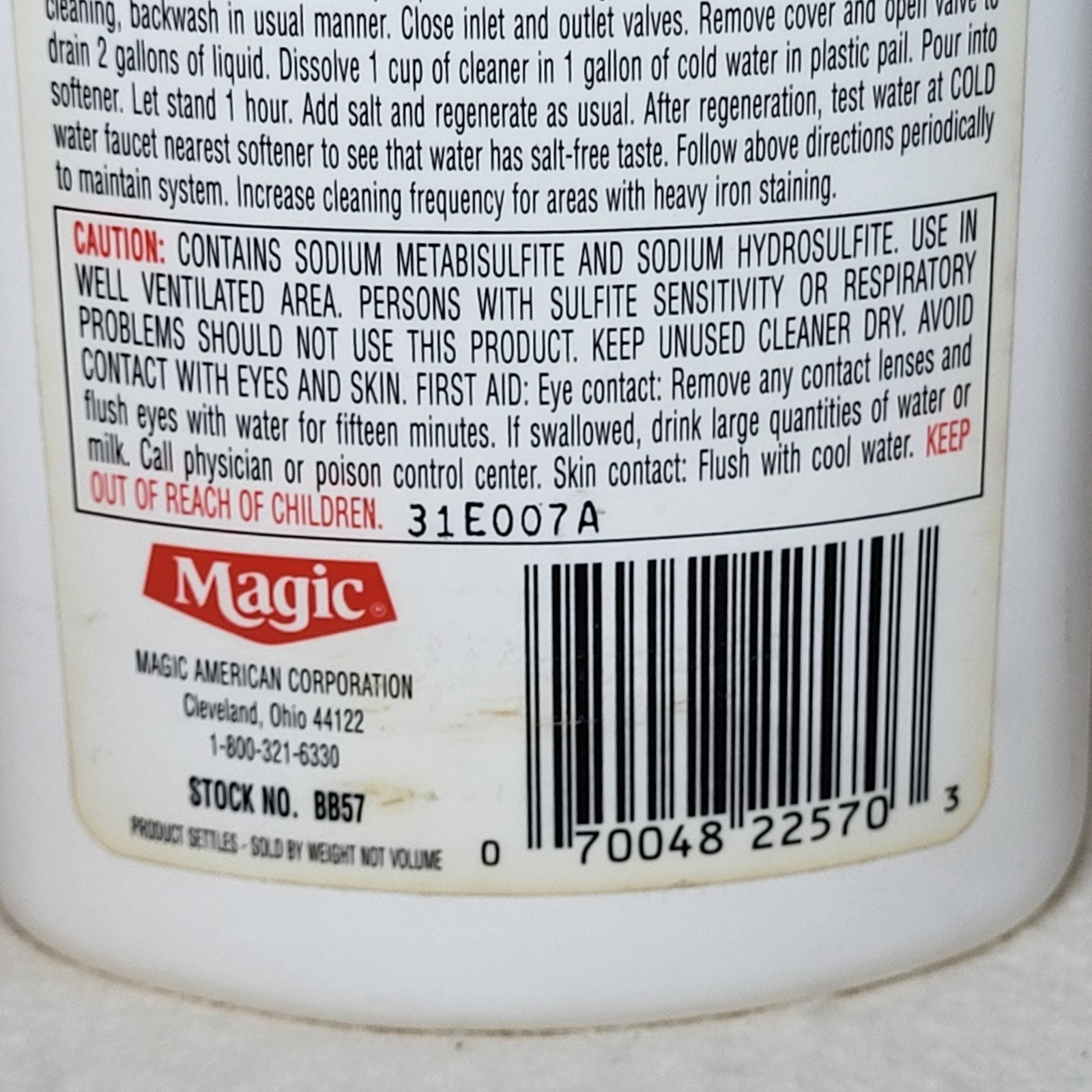 Magic RUST & IRON Stain Remover Powder Formula 18 oz DISCONTINUED 80% Full