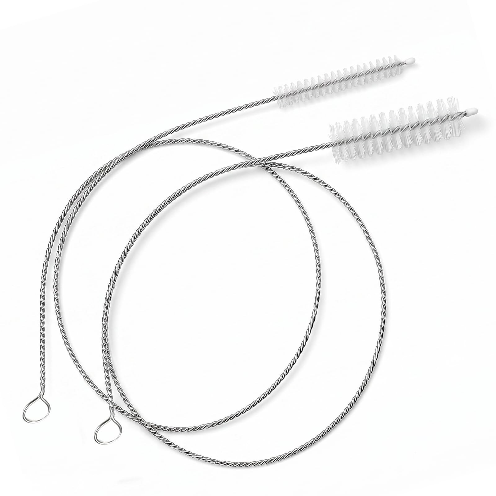 shuielai 39 Inch Long Pipe Cleaner Brush 2-in-1 Set, 0.25 & 0.5 Inch Diameter…