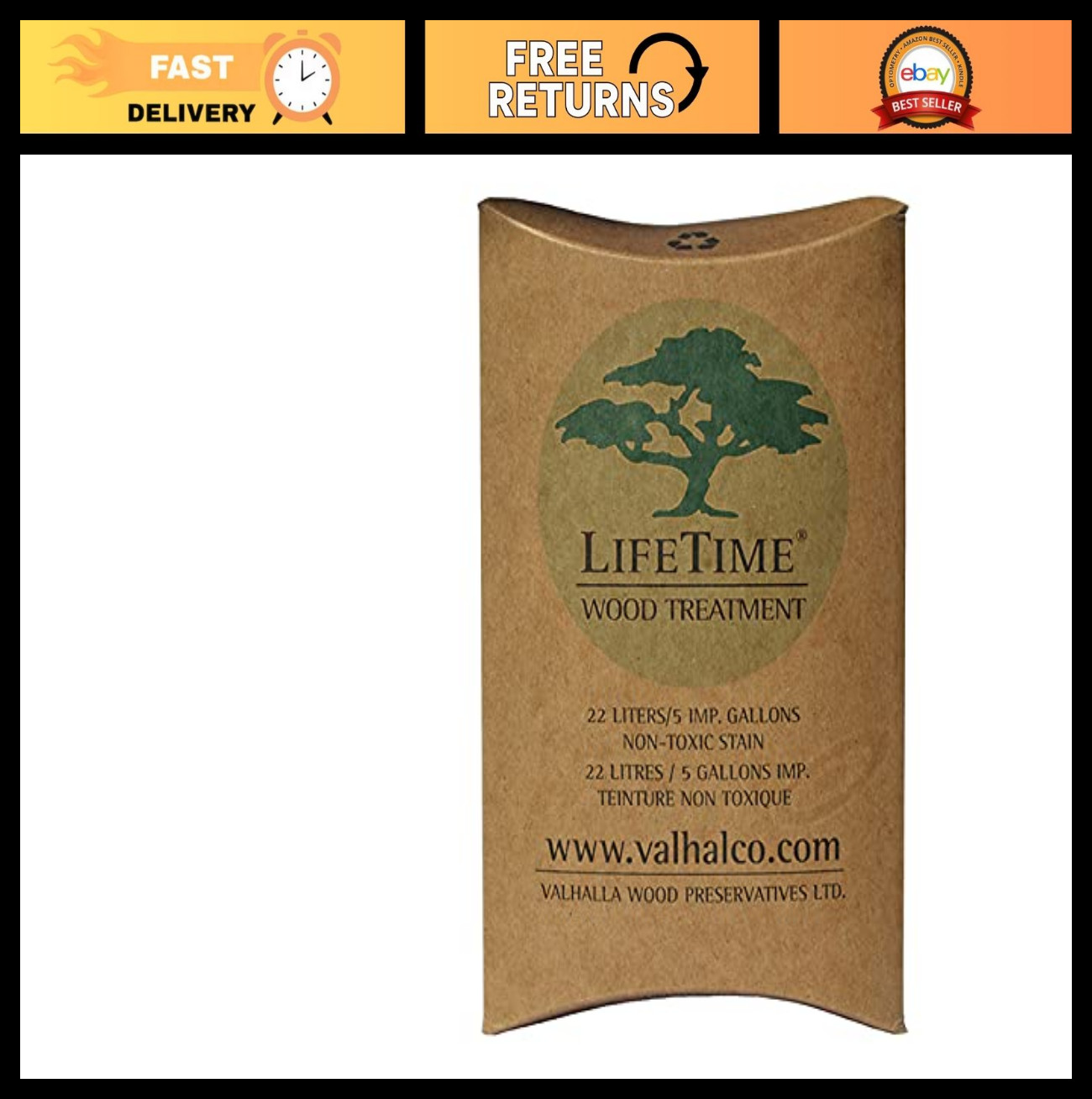 Eco-Friendly 5-Gallon Non-Toxic Wood Treatment Pouch for Long-Lasting Protection