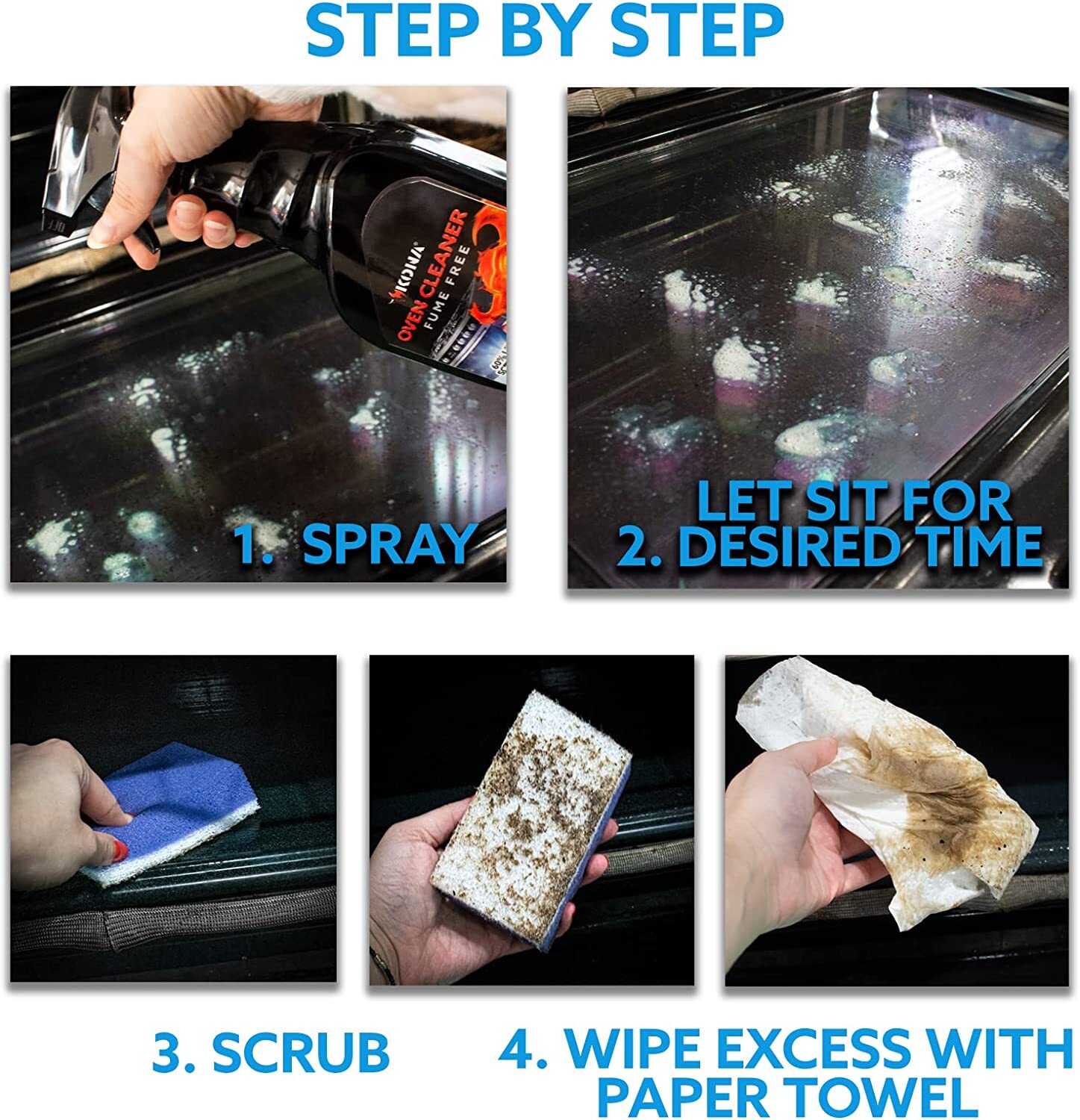 Kona Oven Cleaner Spray – Degreaser – No Drip – Safe/Clean – Eco-Friendly
