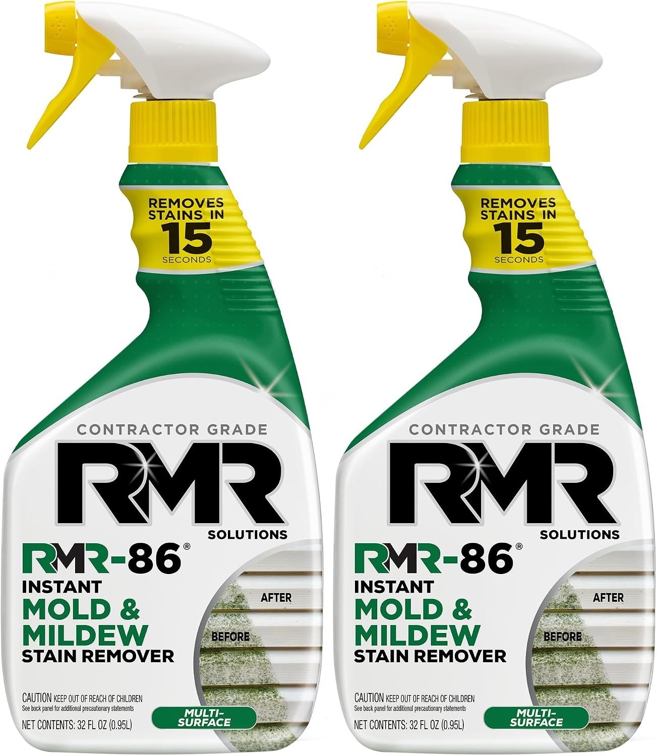 RMR-86 Mold and Mildew Stain Remover Spray 2 Pack 32 oz Indoor Surface Cleaner