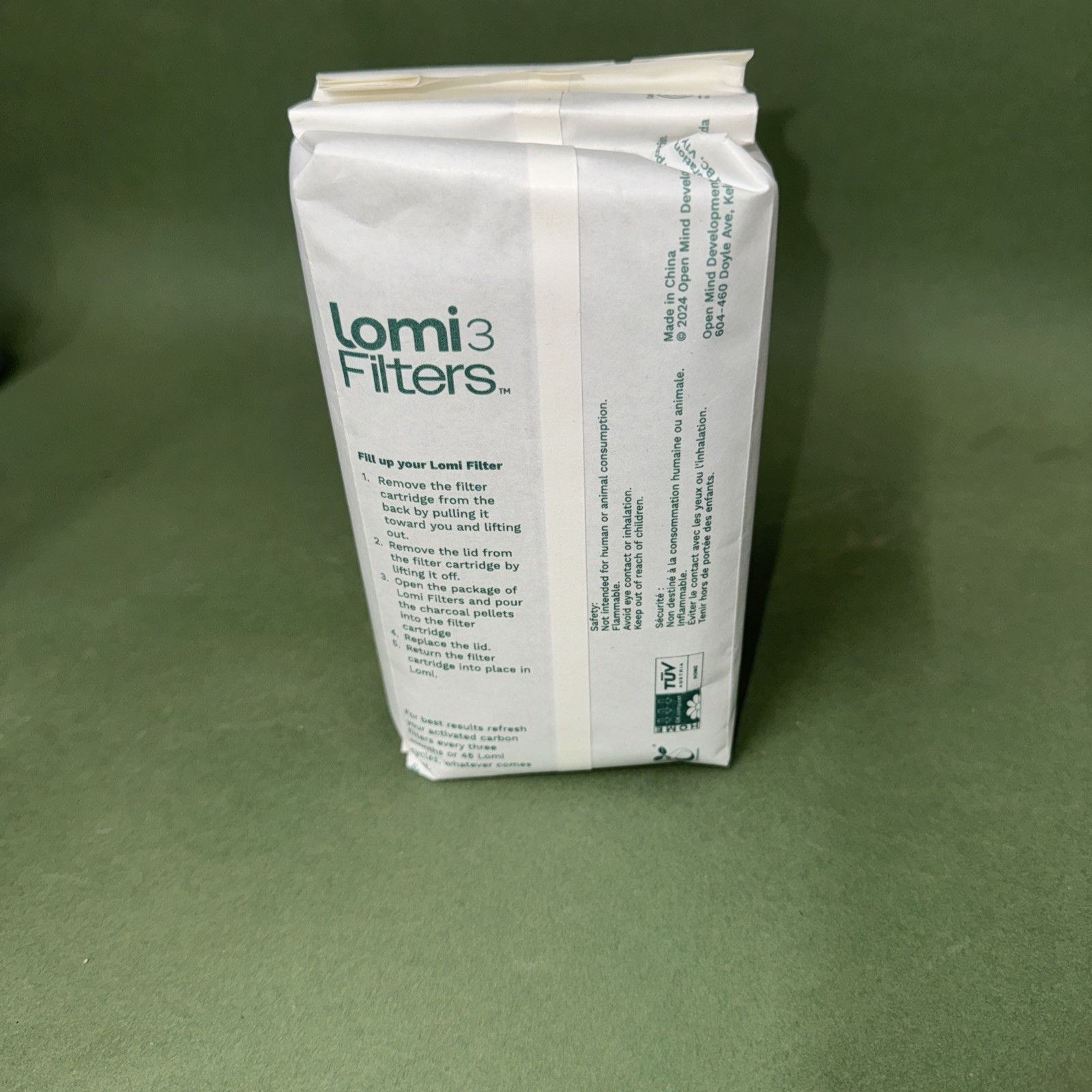 Lomi 3 Charcoal Filter Cartridge Refills – NEW IN BOX – Neutralize Odors 400g