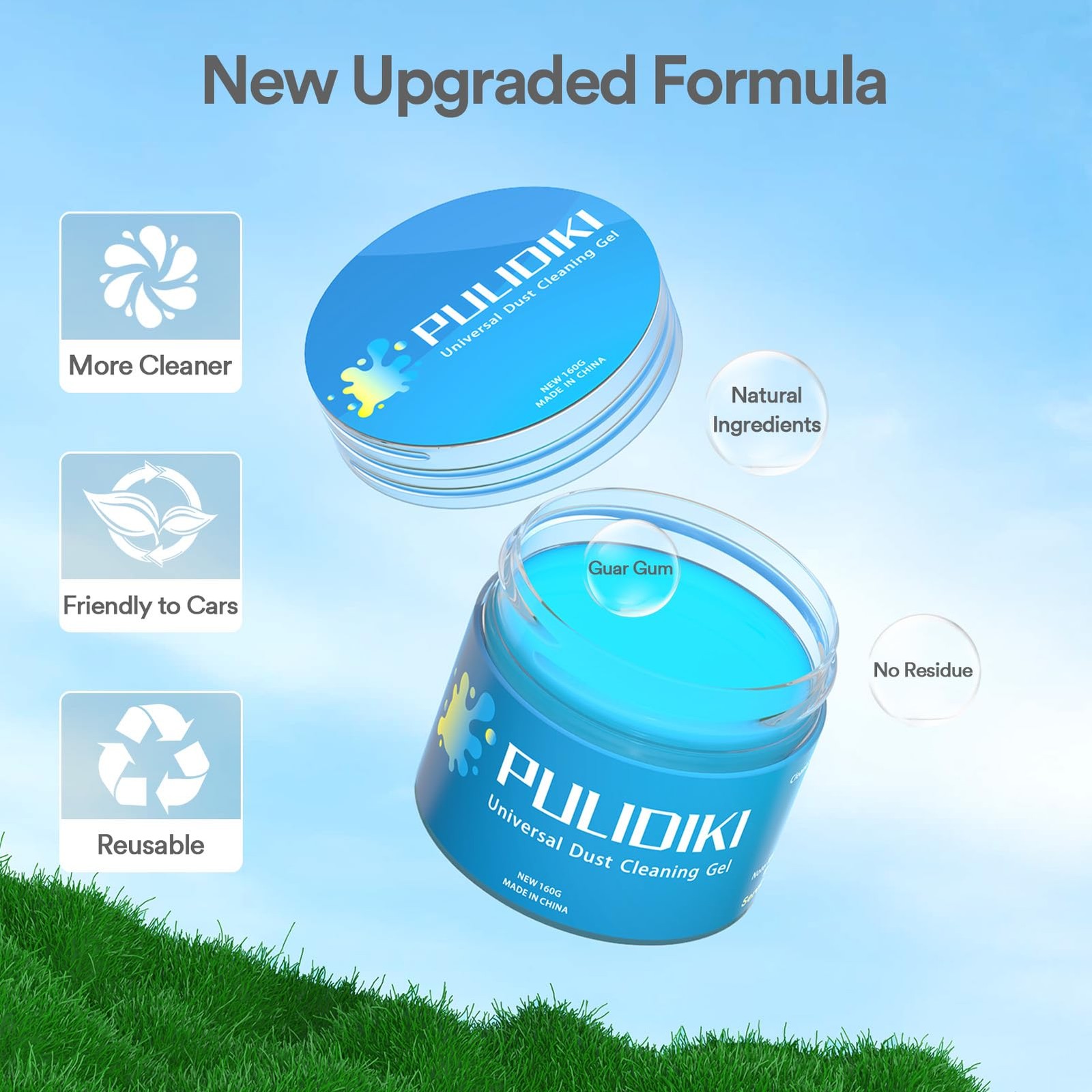 PULIDIKI Car Cleaning Gel Car Clean Putty, Universal Car Interior Cleaner Slime,