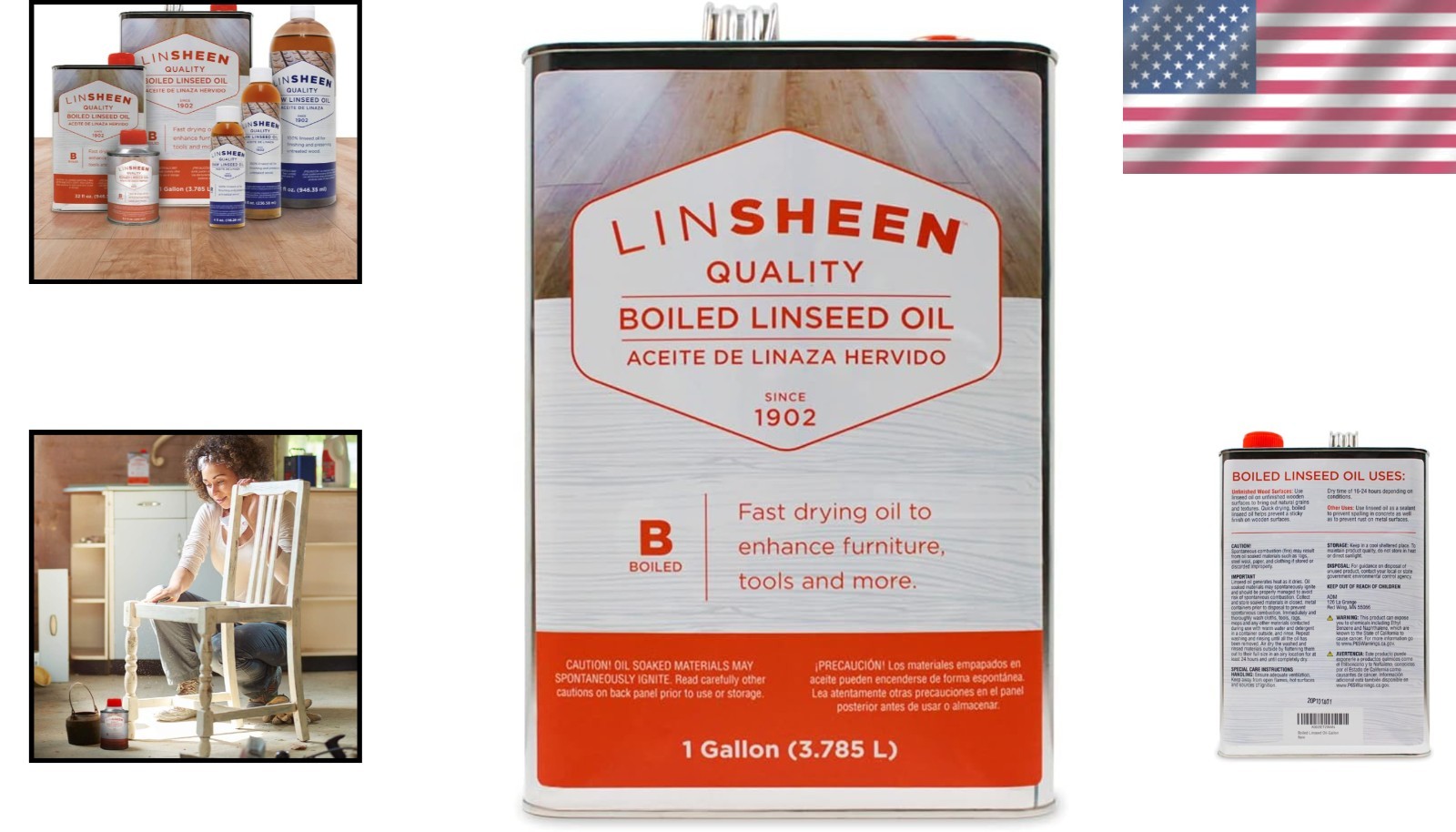 Boiled Linseed Oil for Wood Furniture Restoration