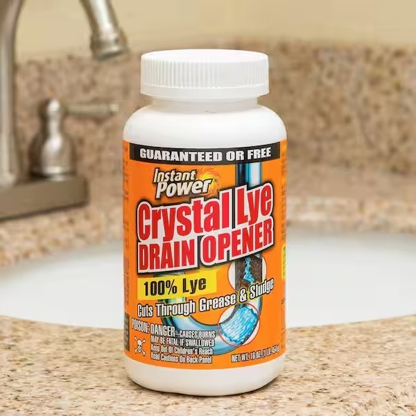 4Pack Instant Power Crystal Drain Opener 16oz Cuts Through Clogs & Soap Grease