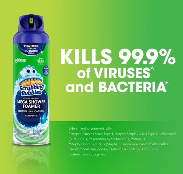 2-Pack Scrubbing Bubbles Mega Shower Foamer Bathroom Cleaner 20 fl oz
