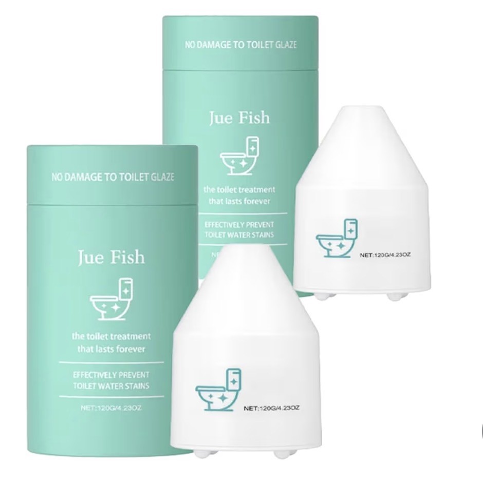 Lot Of 2 Jue Fish The Toilet Treatment That Lasts Forever / Prevent Water Stains