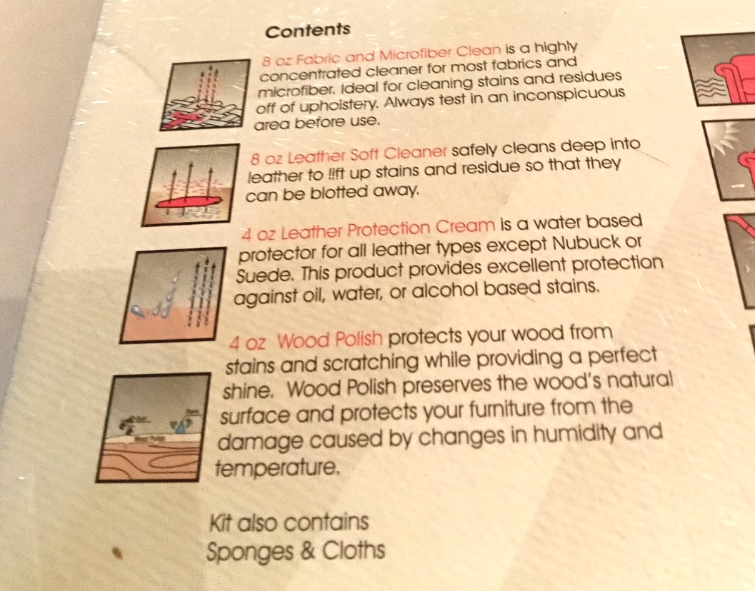 Worry No More – Wood, Leather, Fabric Furniture Protection Kit by Uniters NEW