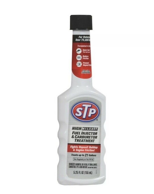 STP High Mileage Fuel Injector & Carburetor Treatment – 5.25 fl. oz.