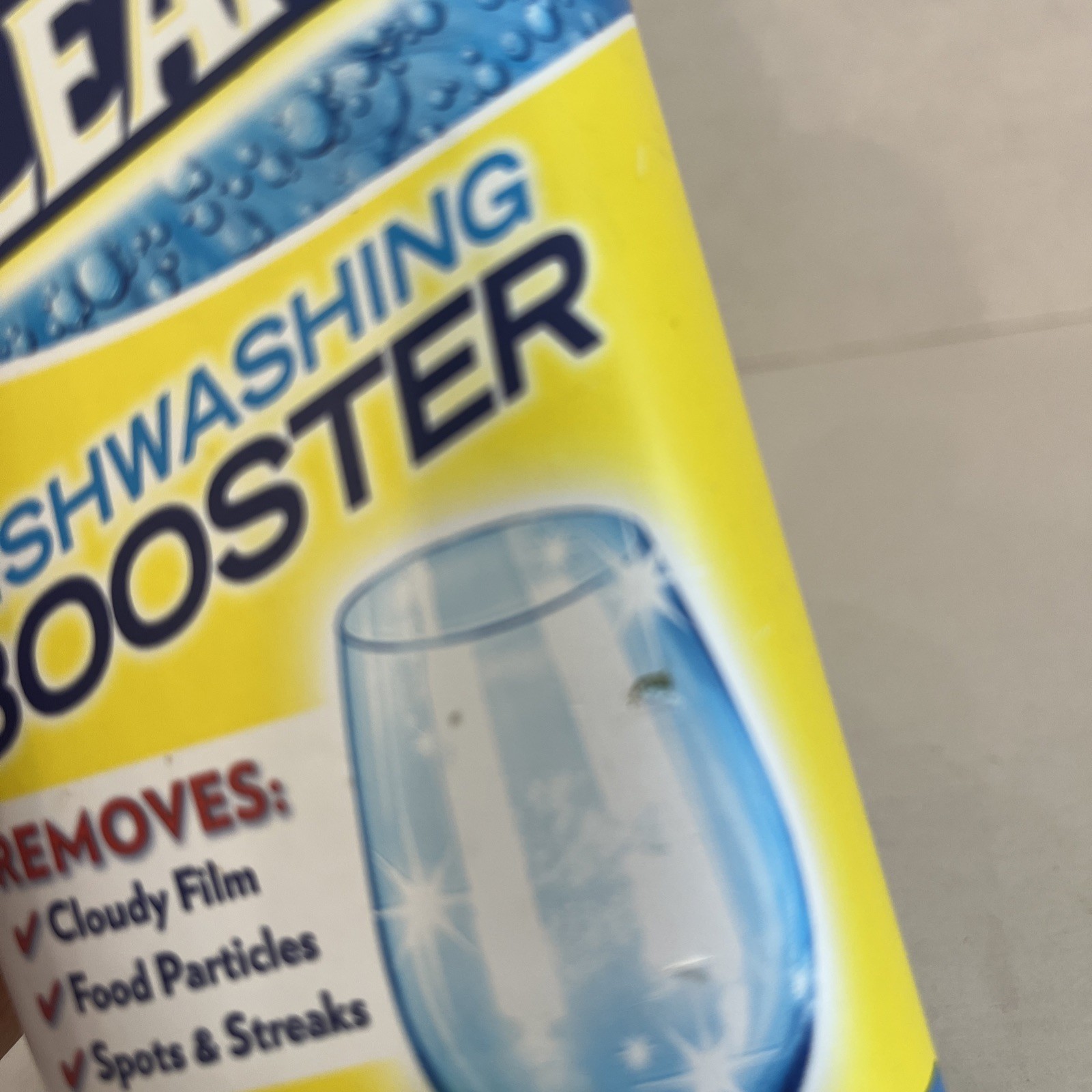 DISCONT Oxi Clean Dishwashing Booster Crystal Clear Glasses 13oz USED ~1/2 FULL