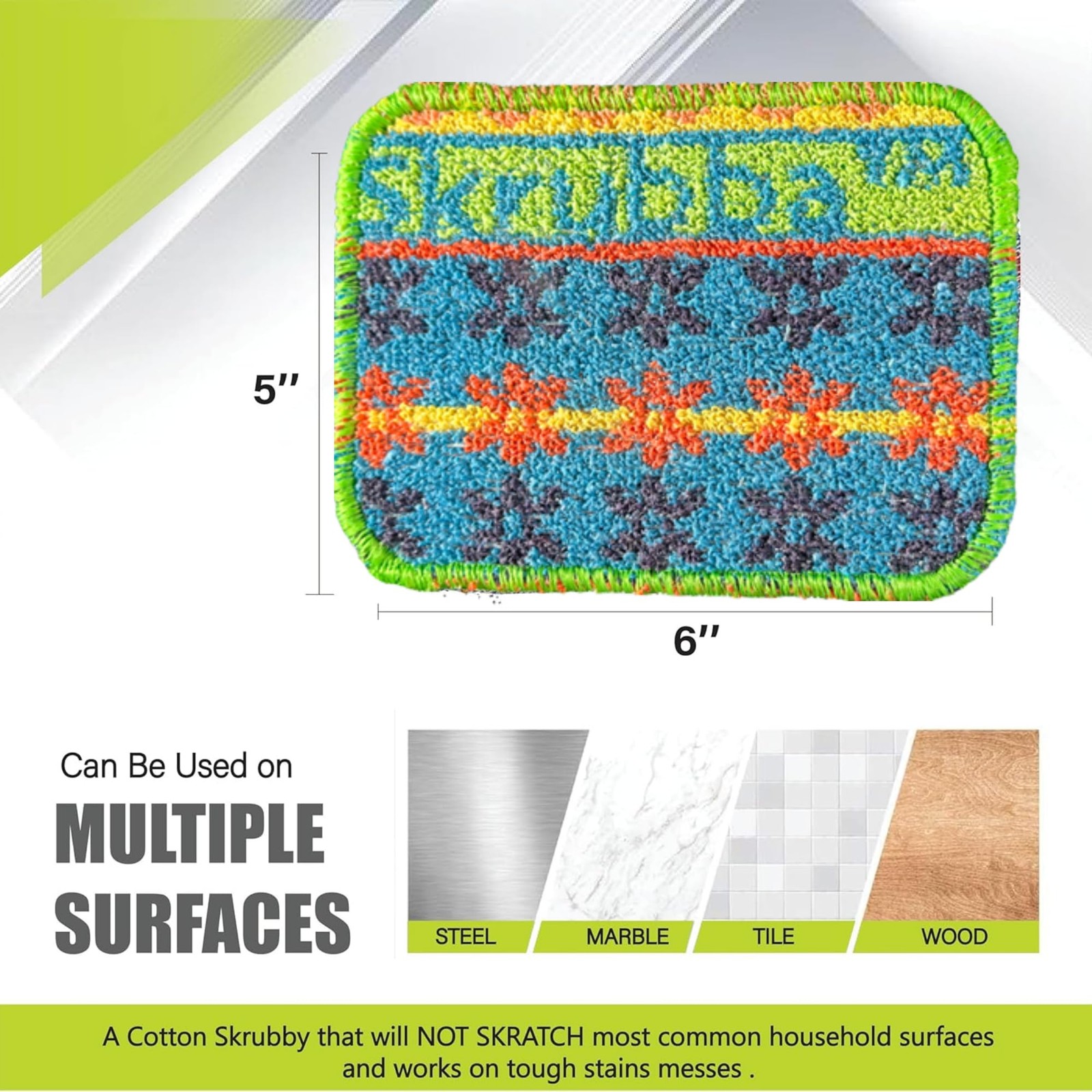 Wet-it! Skrubba 3-Pack Reusable Dish Scrubbers – Non-Scratch Scouring Pads fo…