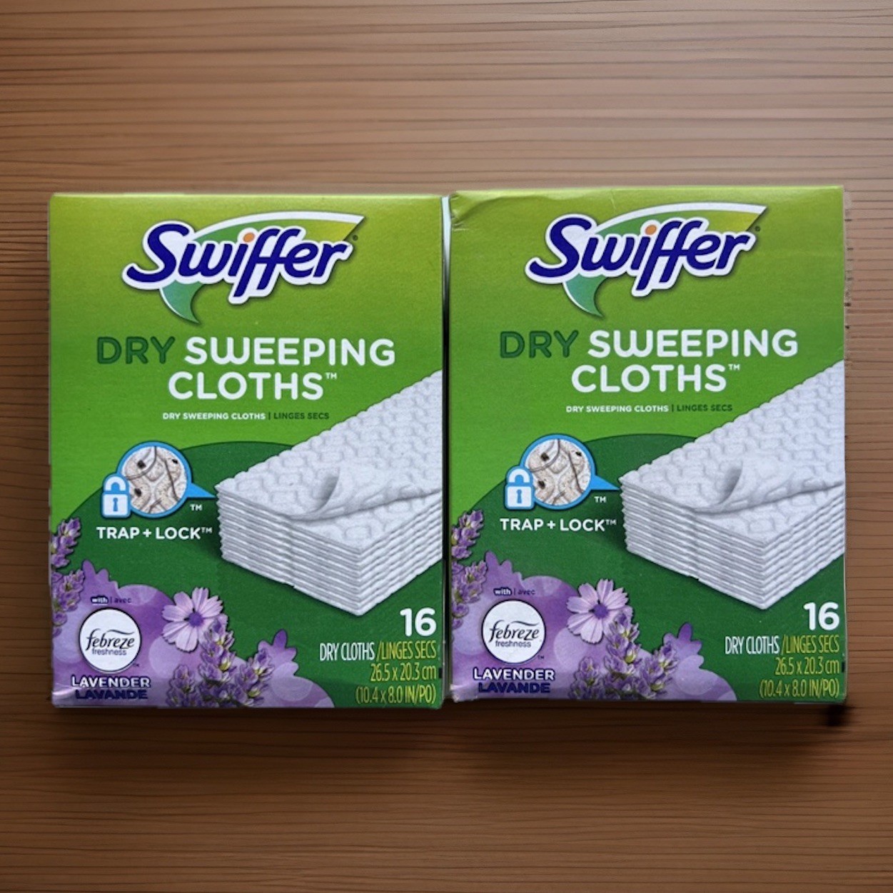 Swiffer Dry Sweeping Cloths Lavender Febreze Scent 16 Dry Cloths 2 Boxes