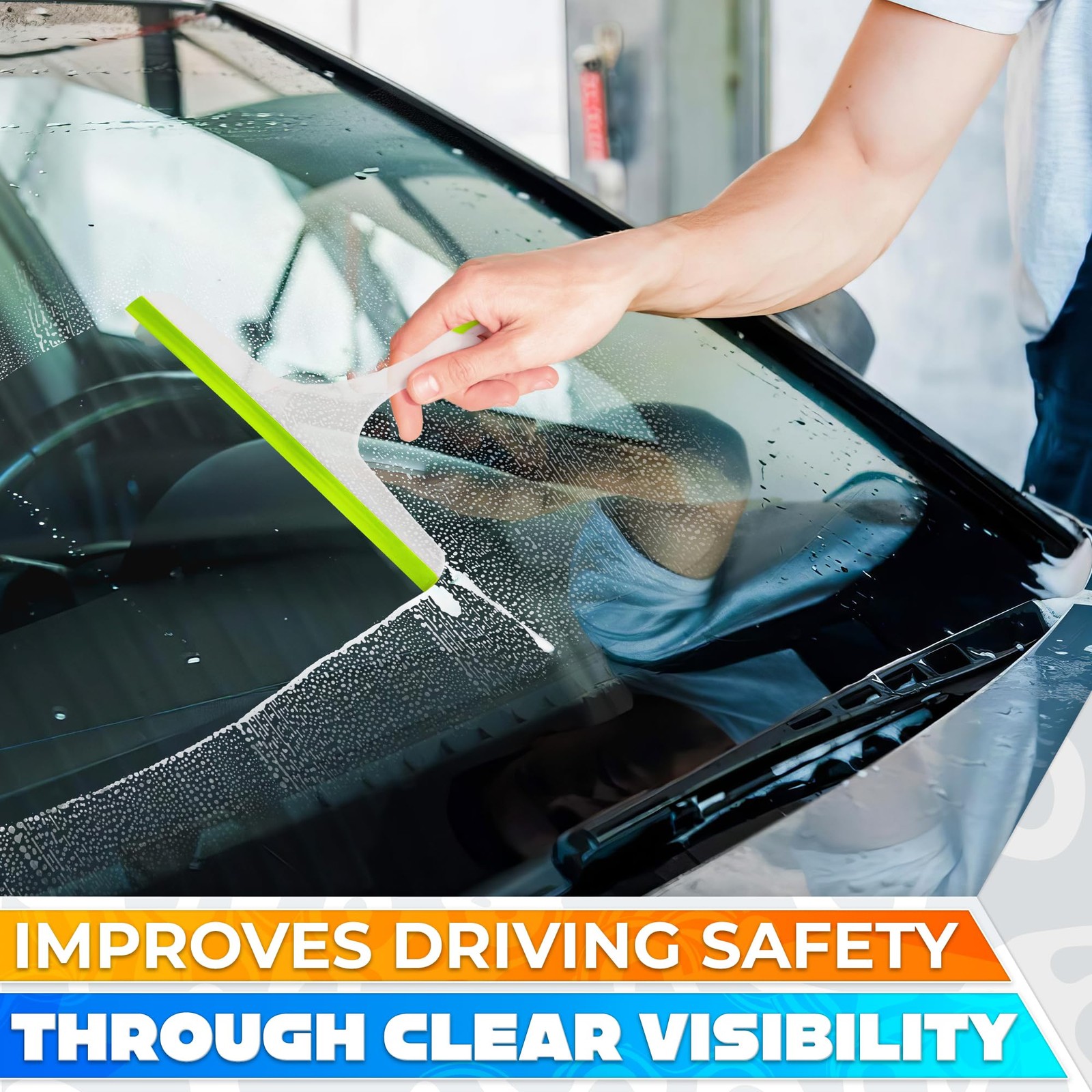 4 Pcs Bathroom Shower Squeegee Glass Door Window Cleaning for Car Home Window