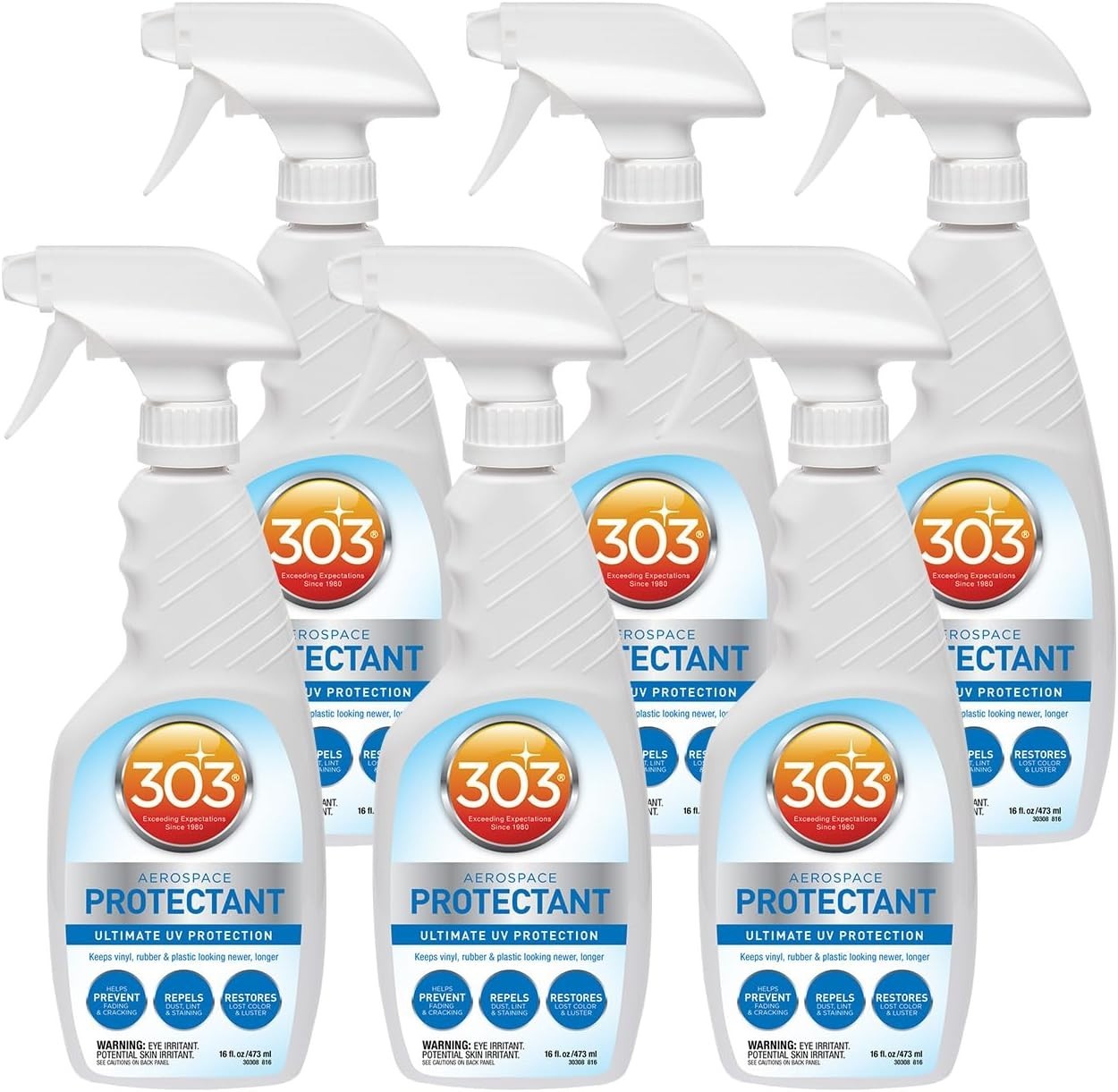 Aerospace Protectant Spray 16 Ounce Pack of 6 for UV Protection and Matte Finish