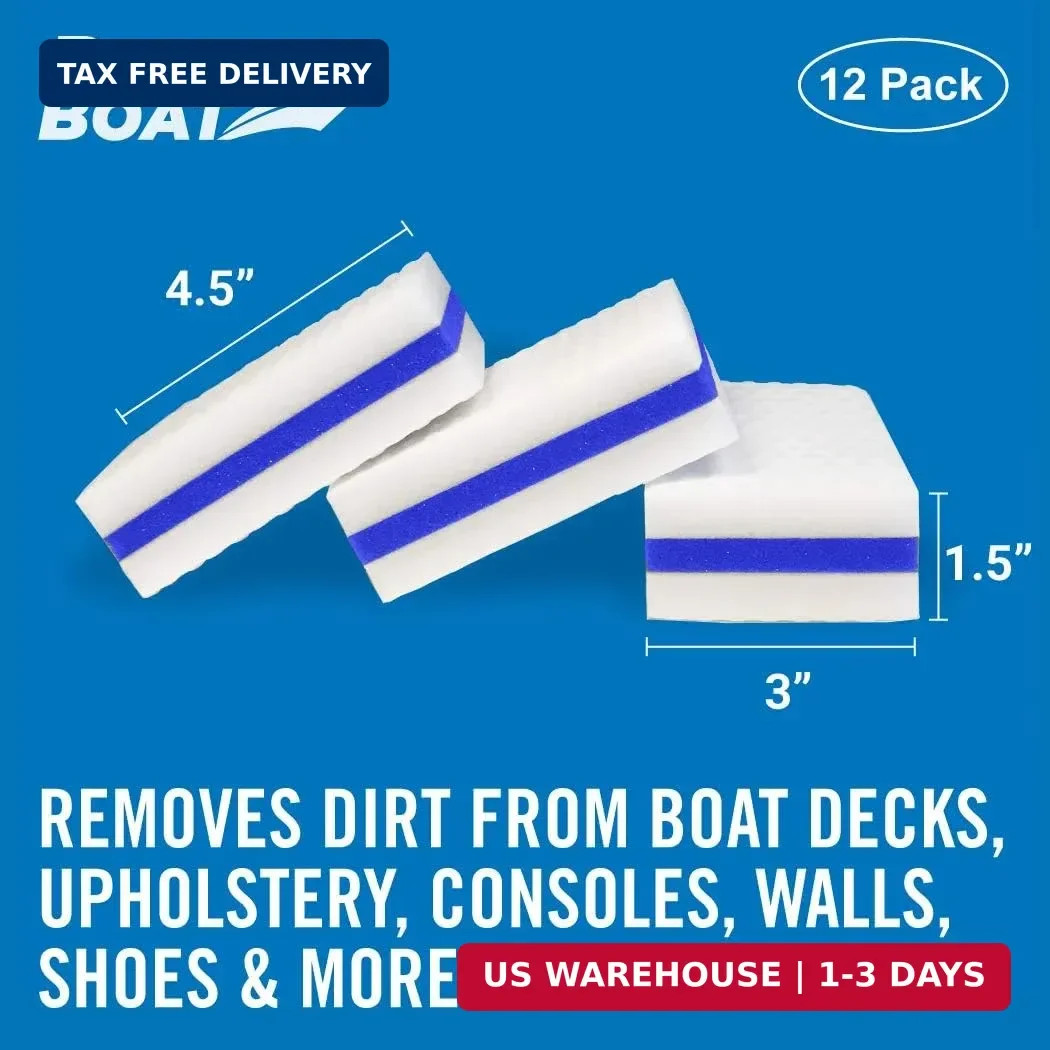 Boat Erasers by Better Boat – Cleaning Sponge for Scuff Marks & Grime, Marine Ac