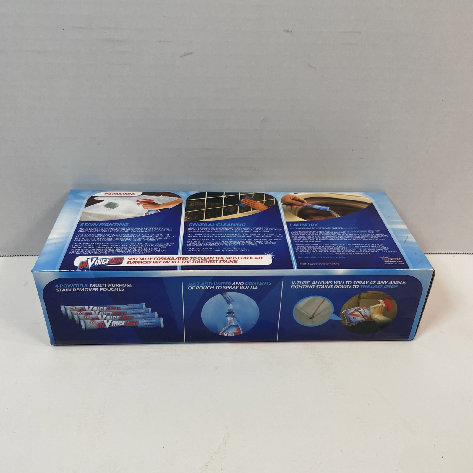 InVinceable Stain Remover 9oz Blue Multi-Purpose Cleaner Laundry Booster