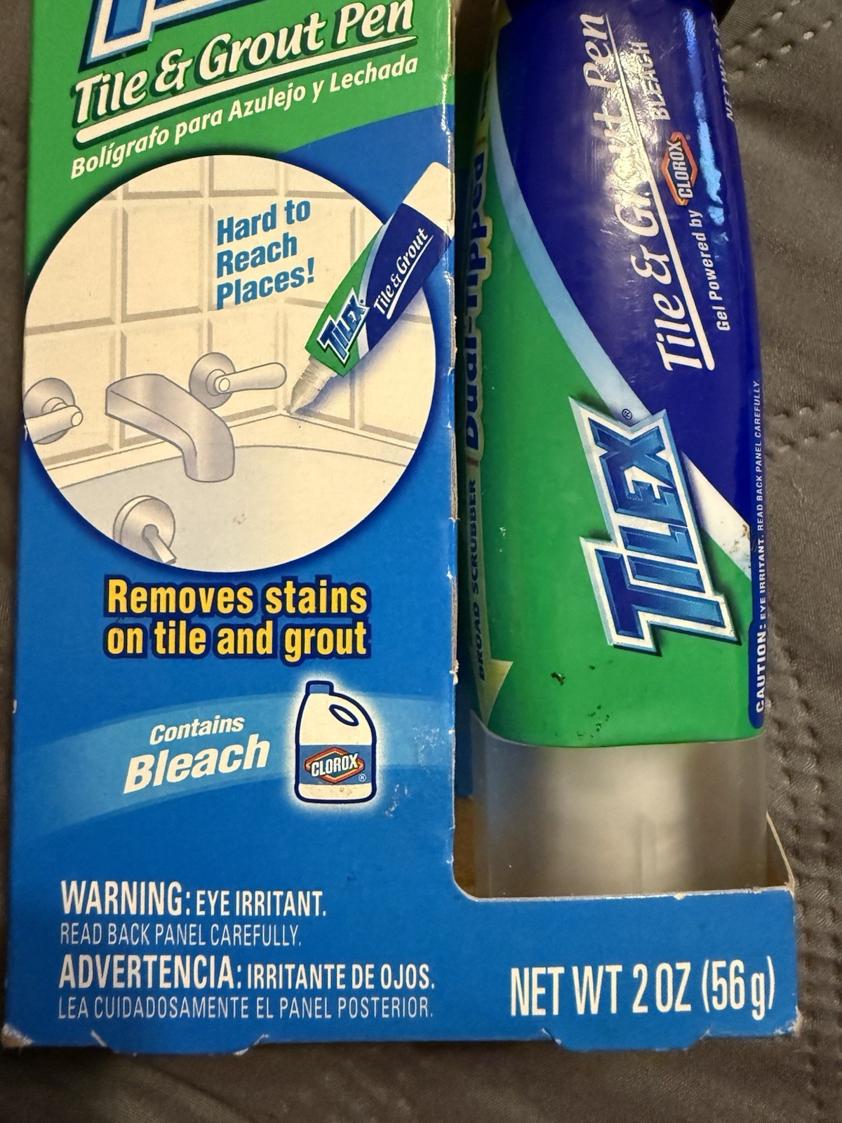 TILEX Tile & Grout Pen Removes Stains 2 oz Clorox Bleach NEW OLD STOCK