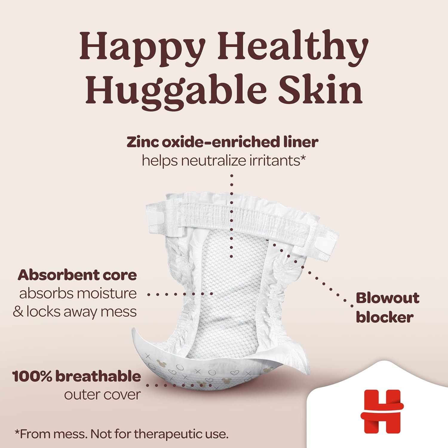 Huggies Size 4 Diapers, Skin Essentials Baby Diapers, Size 4 (22-37 lbs), 150