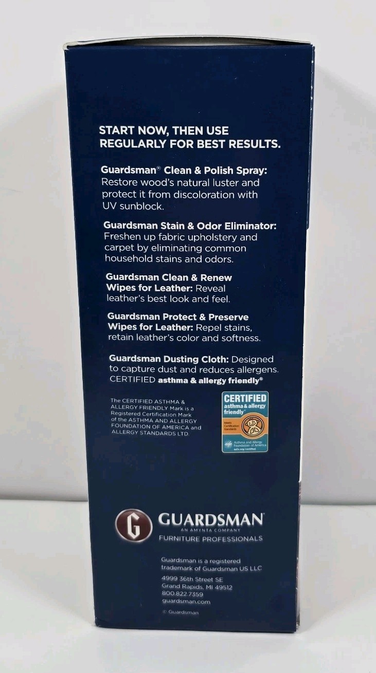 Guardsman Furniture Care Starter Kit for Fabric, Wood & Leathers 100% Quality