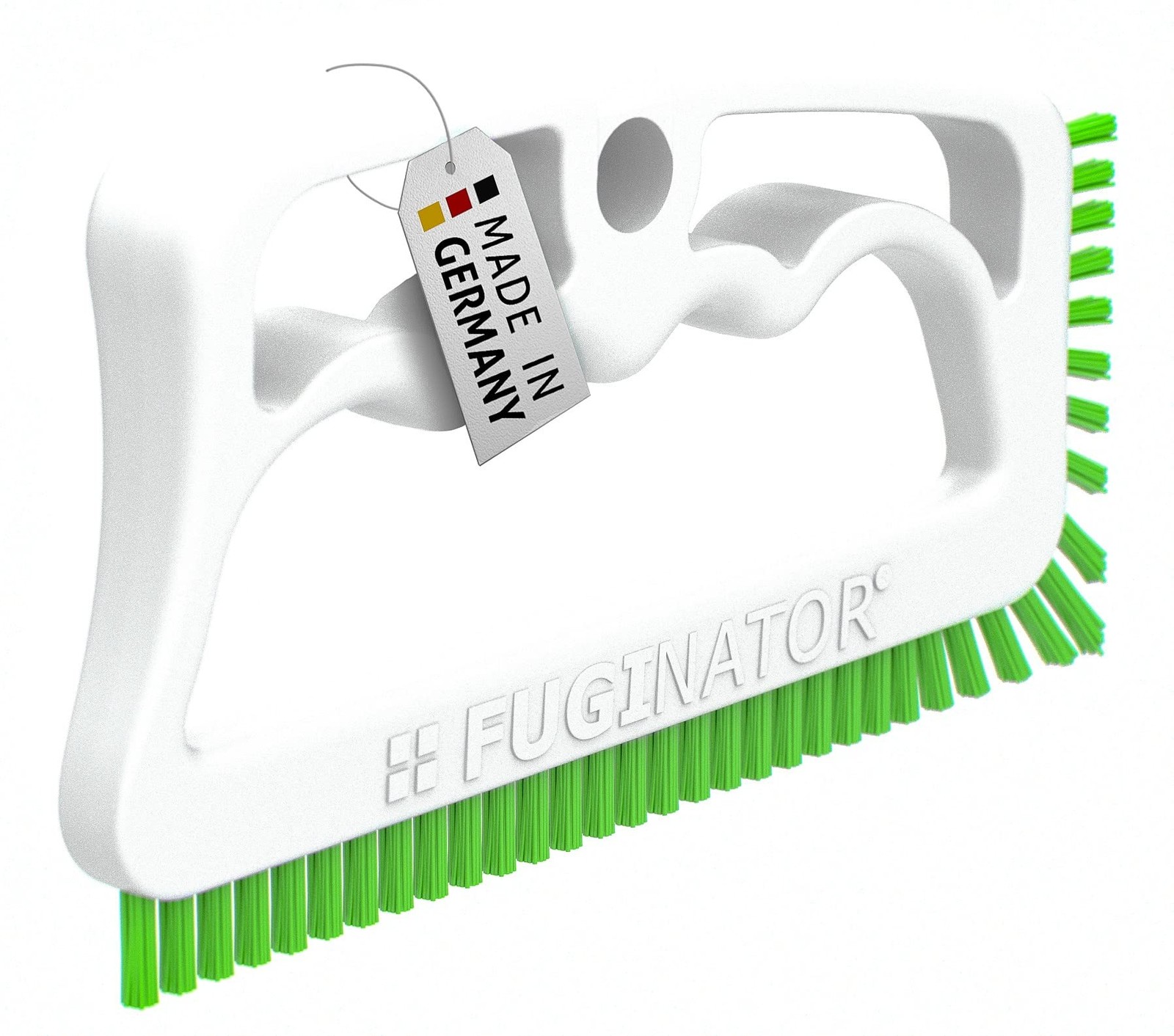 FUGINATOR Joint Cleaning Brush for Bathroom and Kitchen Grout White Green