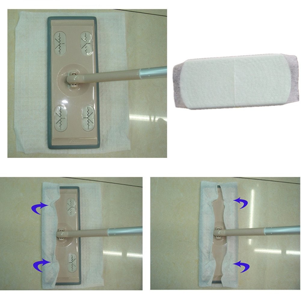 100pcs Cleaning Paper Electrostatic Paper Mop Disposable Paper Clean Dust & Hair