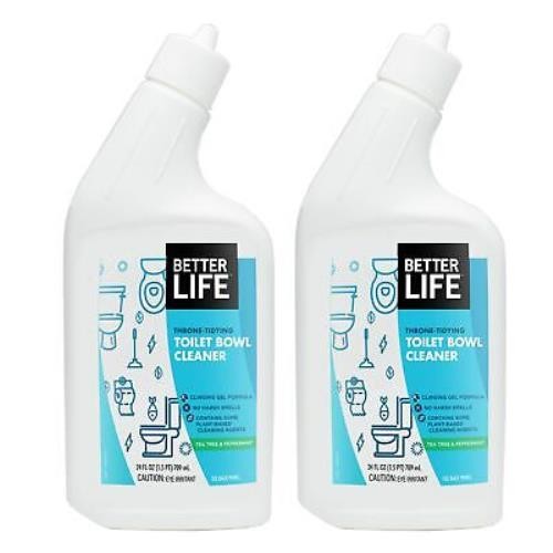 Lot of 6 Natural Toilet Bowl Cleaner, Tea Tree & Peppermint Scent, 24 Fl Oz