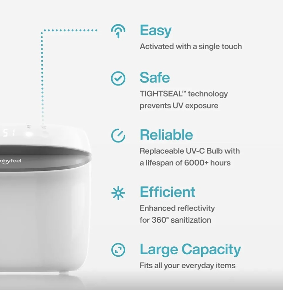 Babyfeel UV Light Sanitizer | UV Box Sanitizer | Conveniently Sanitizes in Mins