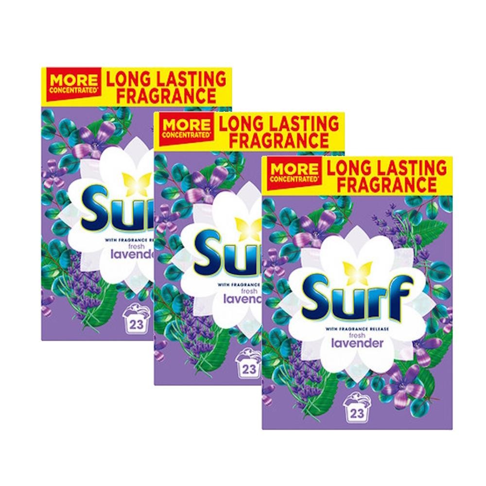 Surf Long Lasting Fragrance Washing Powder- Fresh Lavender 23 Washes (3 Pack)