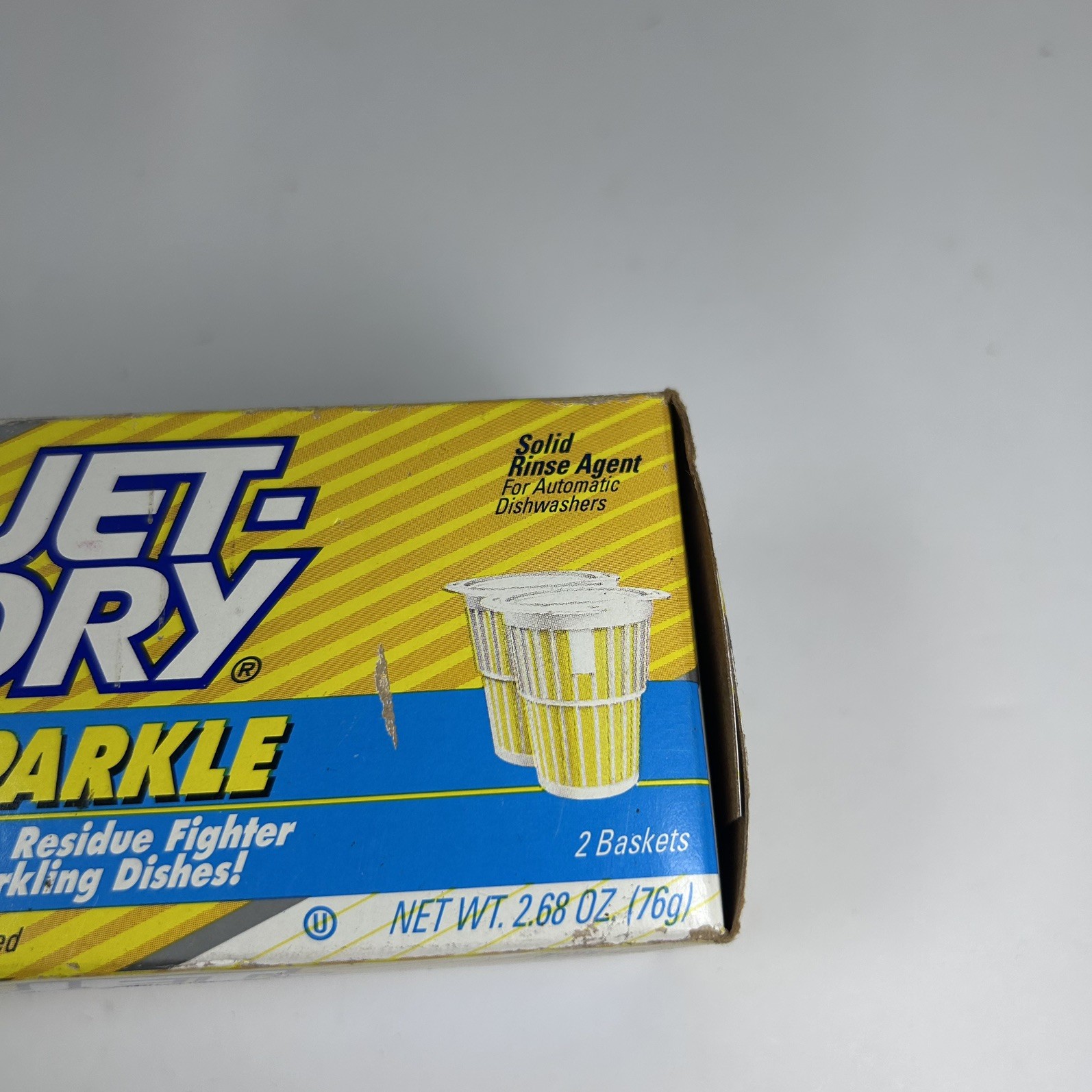 Vintage Jet-Dry Sparkle Lemon Scent 2 Pack Dishwasher Rinse Agent NEW