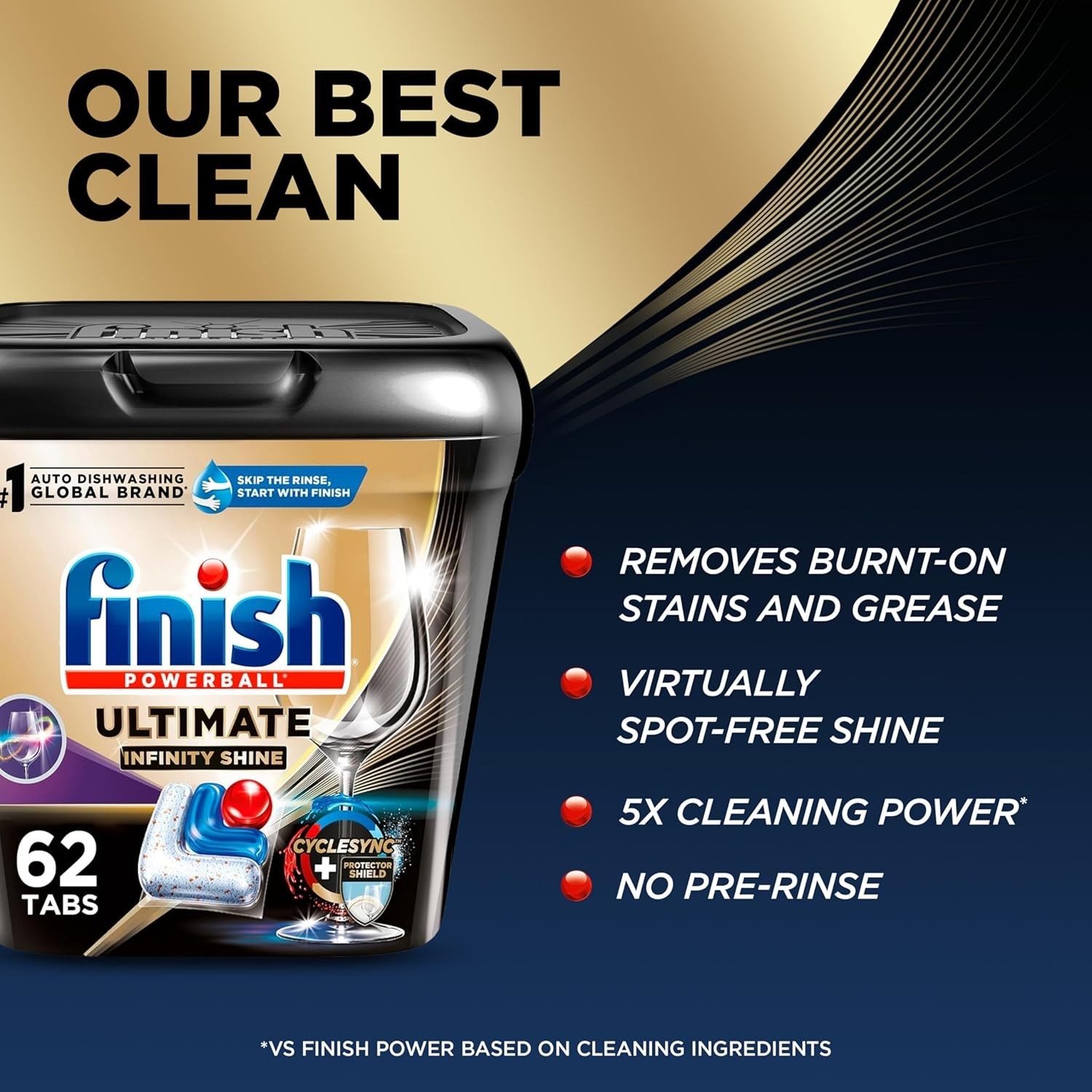 Ultimate Infinity Shine Dishwasher Pods, No Pre-Rinse Dishwasher Detergent So…
