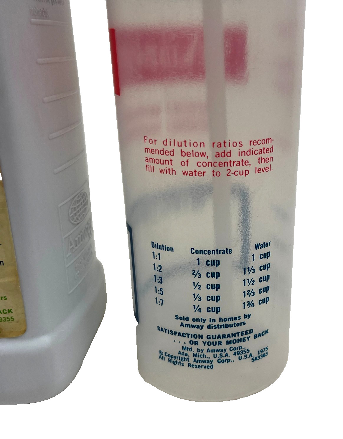 VTG AMWAY Multi Purpose Liquid Organic Cleaner L.O.C 32 Oz w/Spray Bottle 1976