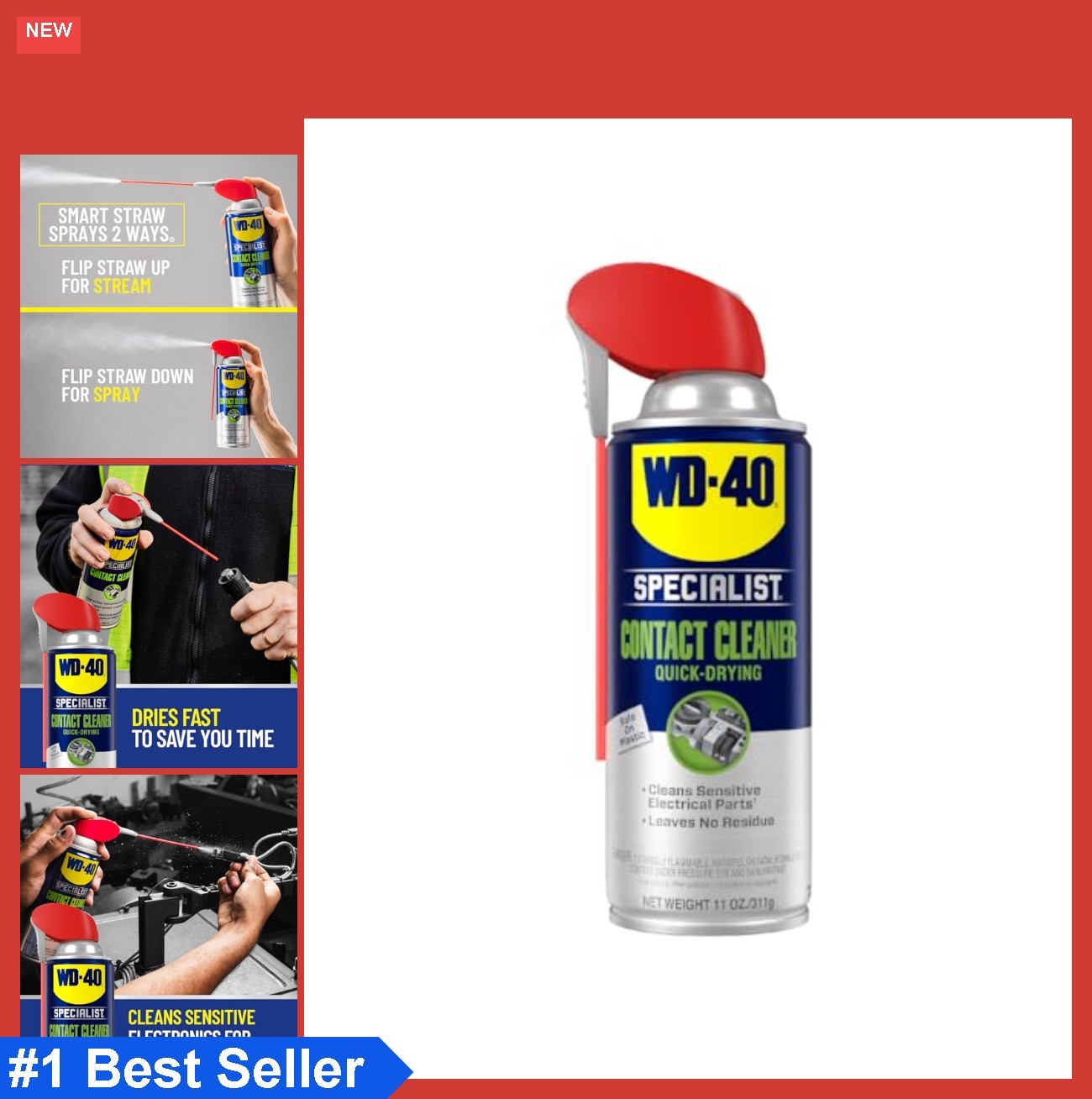 Contact Cleaner Spray 11 oz Electrical Cleaner Quick Drying Residue Free