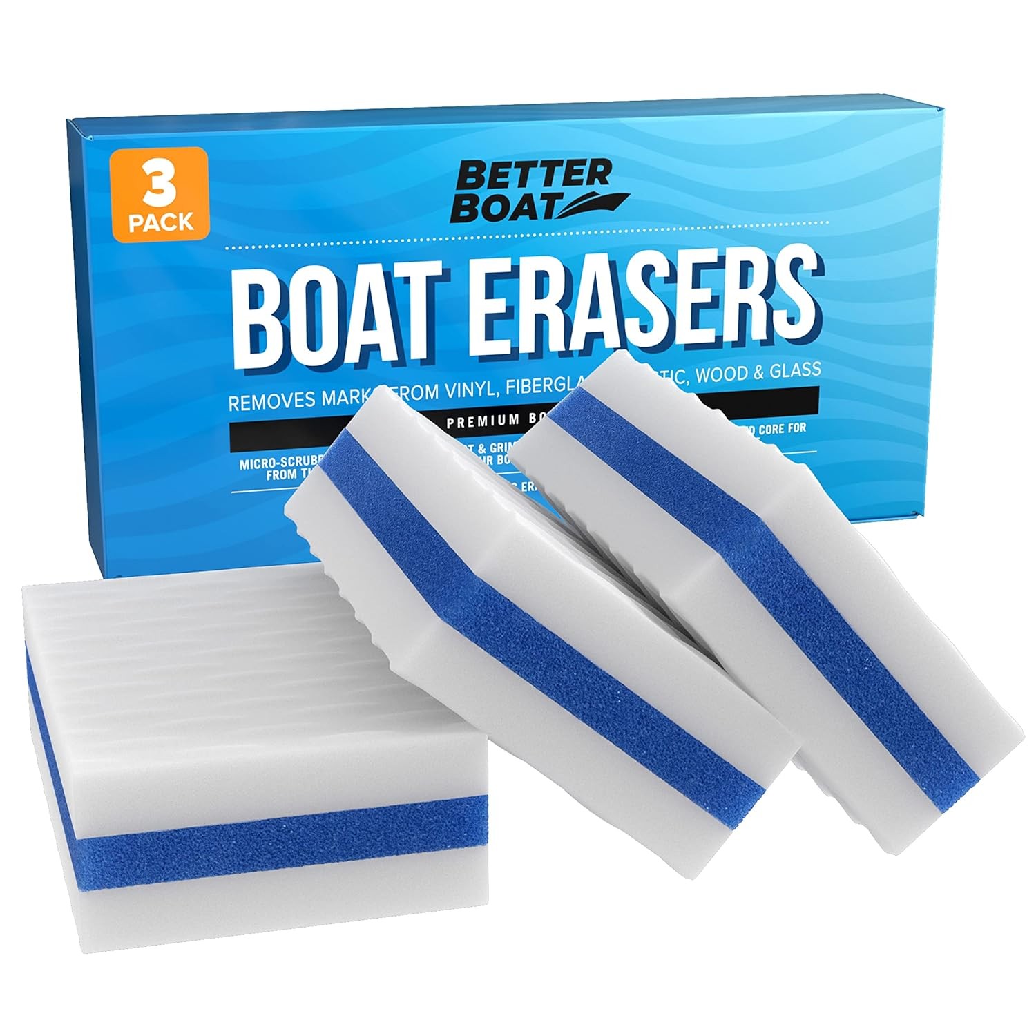 Boat Eraser Cleaning Sponge Scuff Mark Remover Marine Hull Deck Cleaner