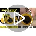 Drill Brush Attachments Bathroom Tile Grout Cleaning Yellow Nylon 4 Pc