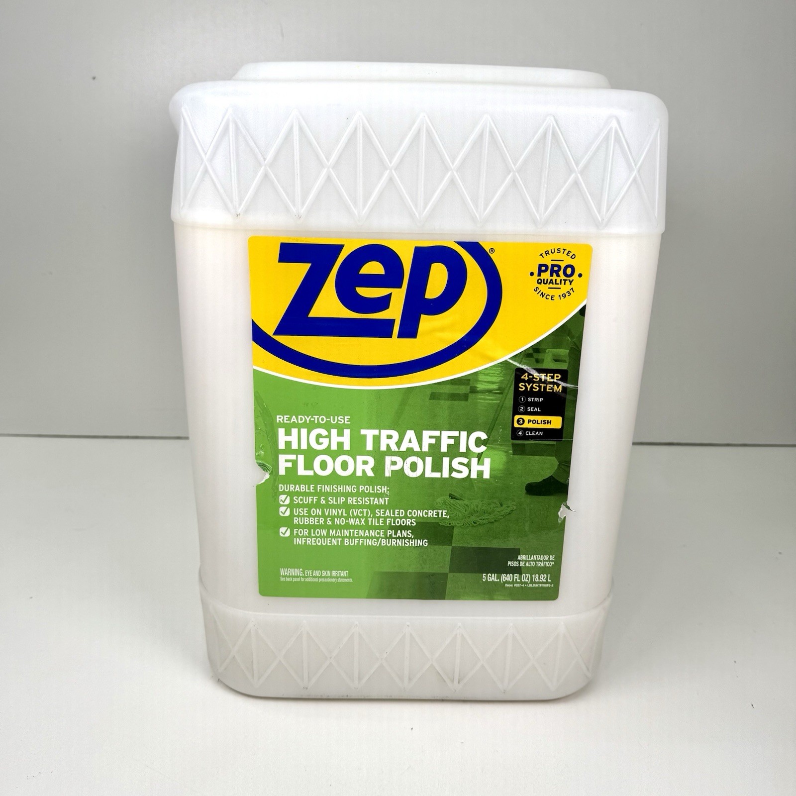 Zep High Traffic Floor Polish – 5 Gal (1 Pail) ZUHTFF5G – MULTIPLE AVAILABLE!