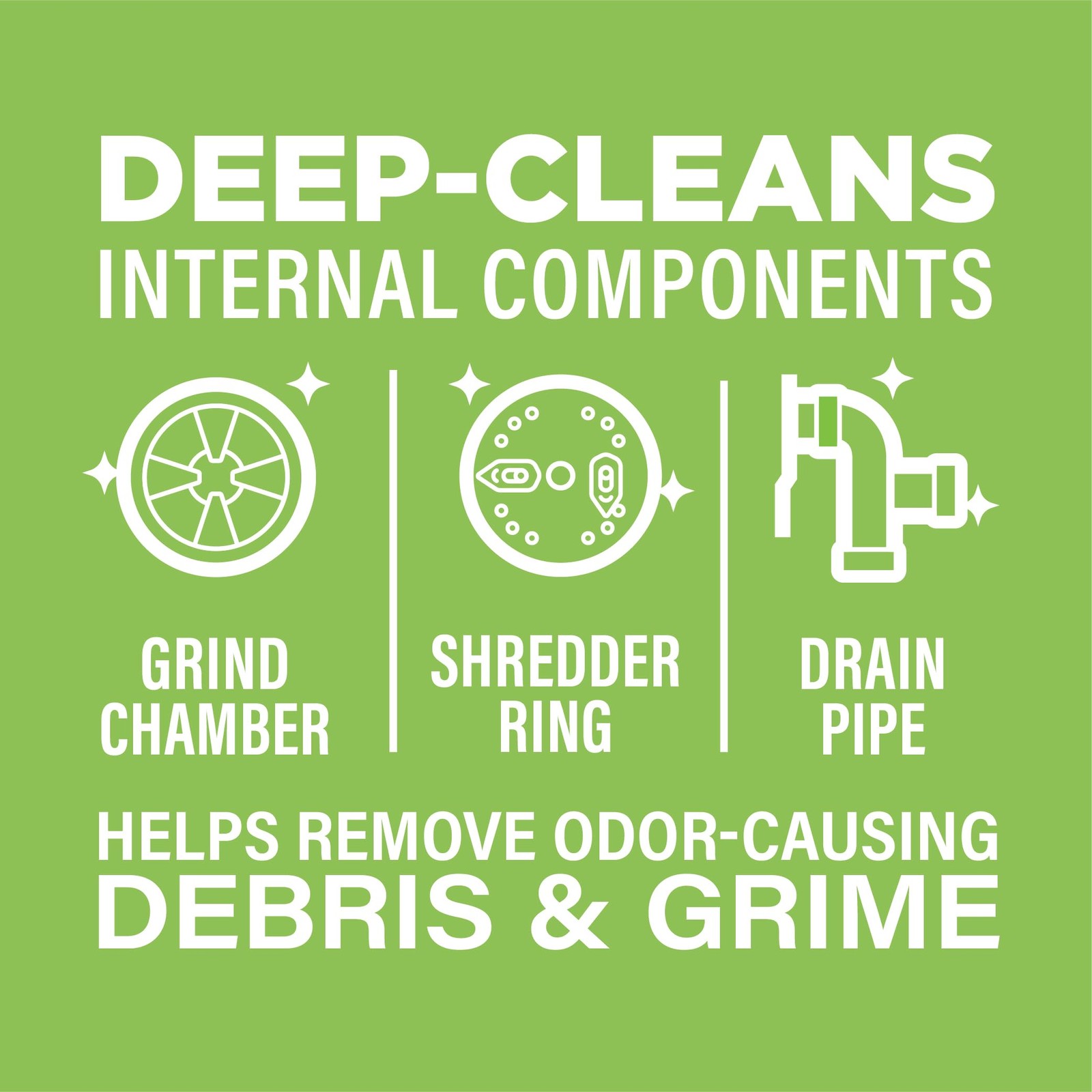 Garbage Disposal Cleaner, Helps Power Away Odor Causing Bacteria, Debris & Gr…