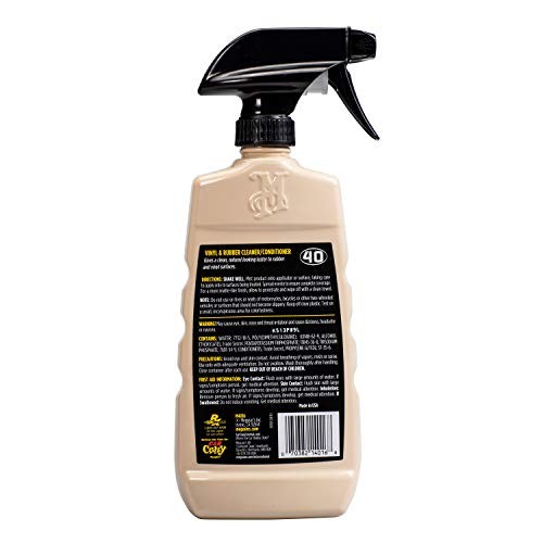 Meguiars M40 Vinyl And Rubber Cleaner Conditioner 16 Oz With Uv Protection