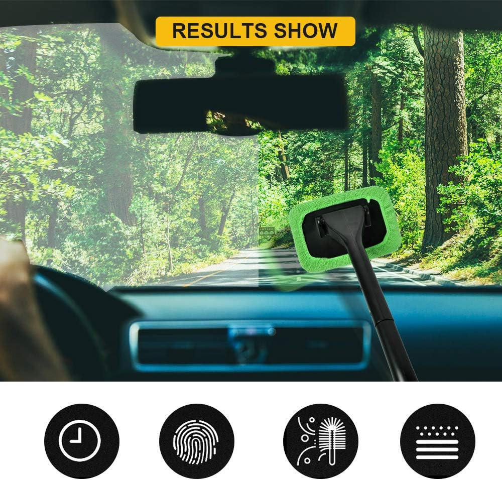 Microfiber Cleaning Cloth for Windshield Cleaning Tool, Windshield Cleanner Wand