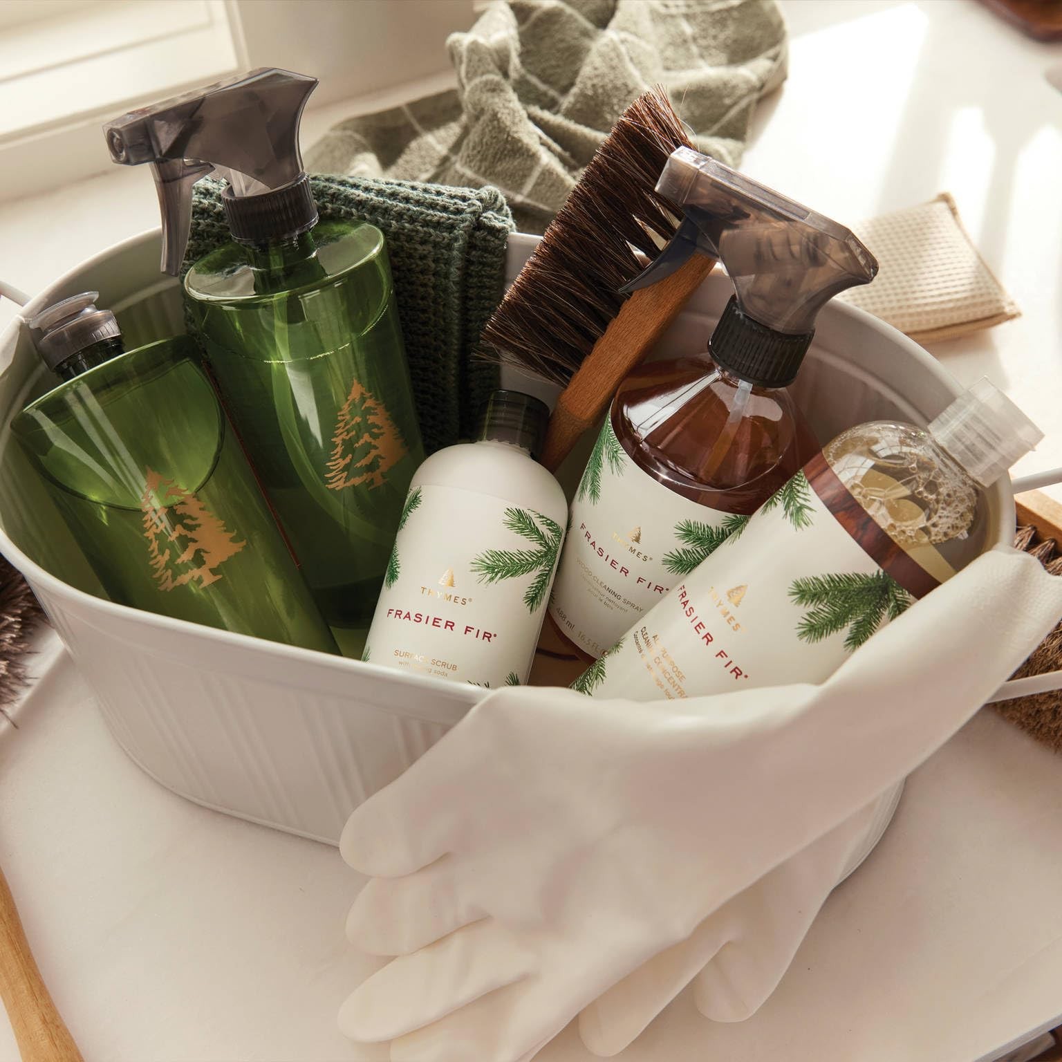 Thymes Soft Surface Scrub – Frasier Fir – Multipurpose Surface Cleaner –