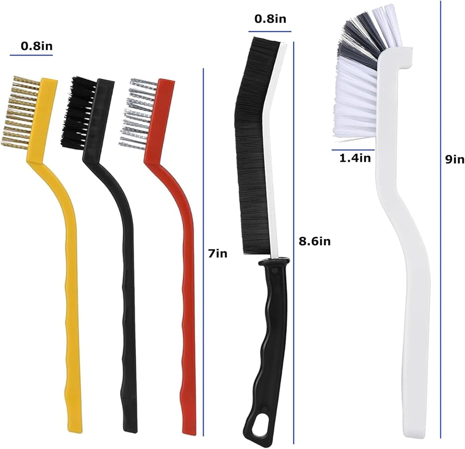 Crevice Cleaning Brush 12Pcs Hard Bristle Deep Cleaning Brushes Supplies