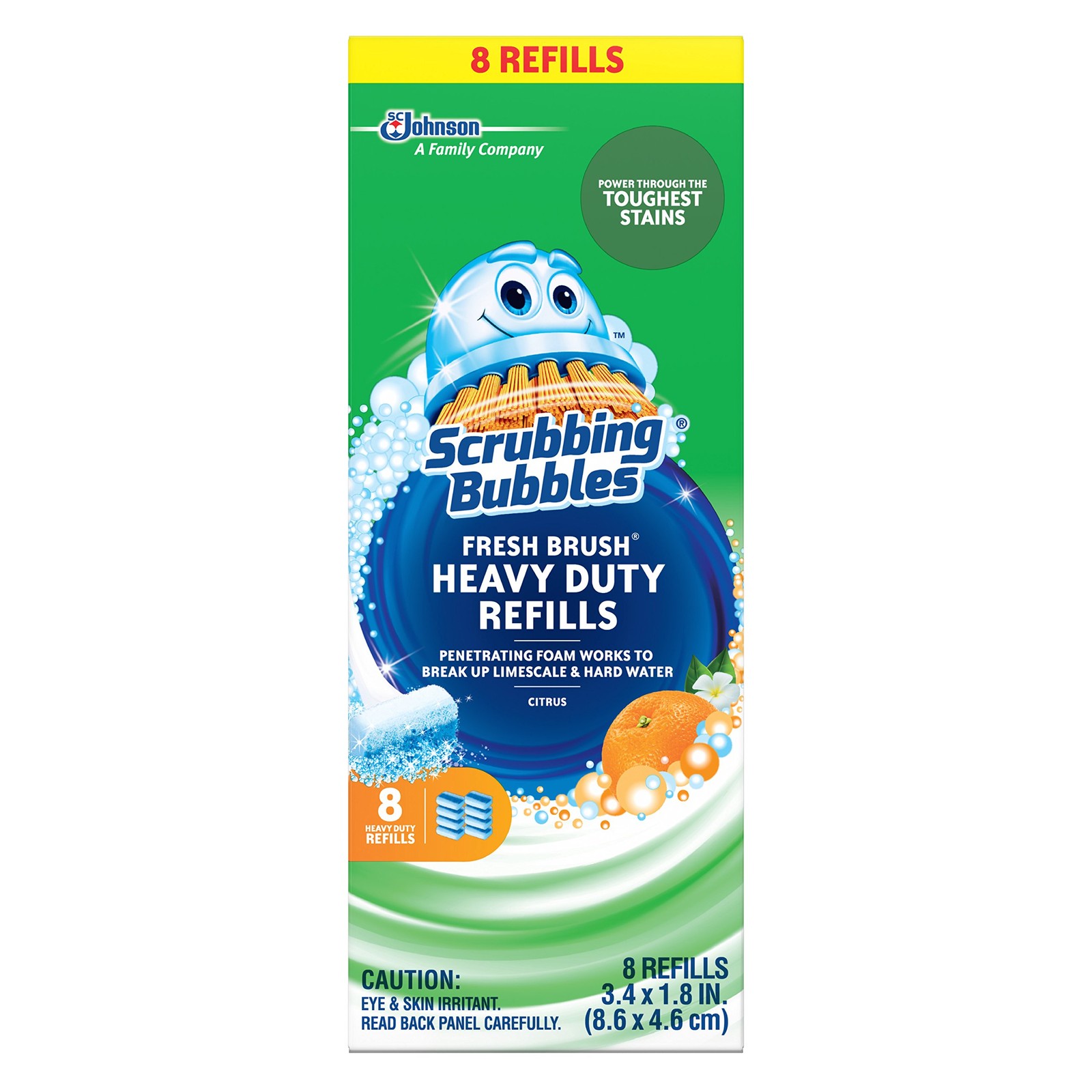 Scrubbing Bubbles Toilet Bowl Wand Cleaner Refills, Fresh Brush Heavy Duty Clean